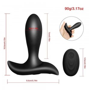                       MUJER Şarjlı Kablosuz Kumandalı Güçlü Titreşimli Anal Plug Vibratör