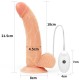 LOVETOY Belden Bağlamalı Titreşimli Ultra Yumuşak Gerçekçi Et Dokulu Realistik Vibratör Dildo