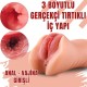 Premium Masturbator Candice - Realistik Dokulu Anal Vajinal 2 in 1 Titreşimli Suni Vajina