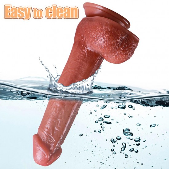 Master Perfection Dildo Micheal - Isıtmalı İleri Geri Hareketli ve Rotasyonlu Gerçekçi Damarlı Yapay Penis Vibrator