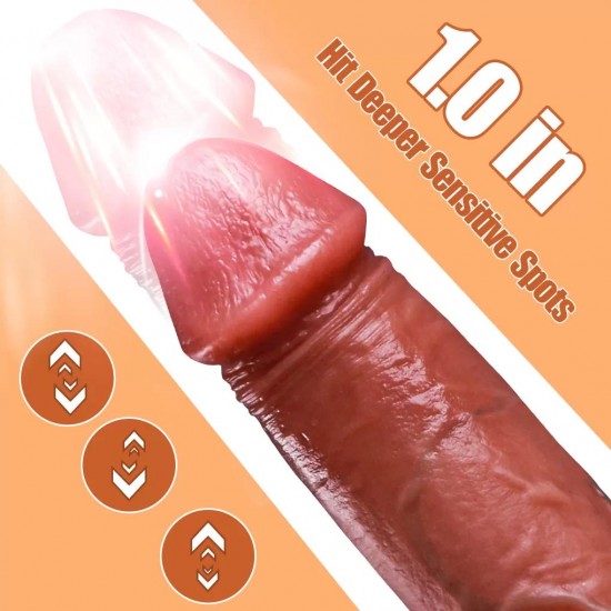 Master Perfection Dildo Micheal - Isıtmalı İleri Geri Hareketli ve Rotasyonlu Gerçekçi Damarlı Yapay Penis Vibrator