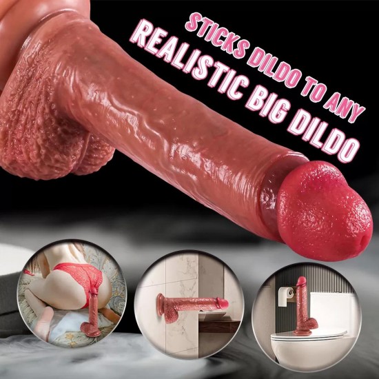 Master Perfection Dildo Adam - Ultra Yumuşak Çift Katmanlı Mavi Damarlı Realistik Yapay Penis