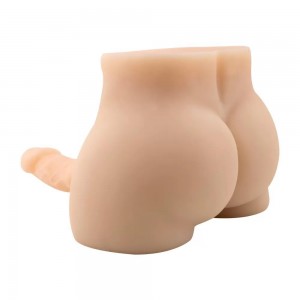                        Premium Torso Masturbator Rock - Anal Girişli 17 CM Yapay Penisli Erkek Realistik Yarım Vücut Manken