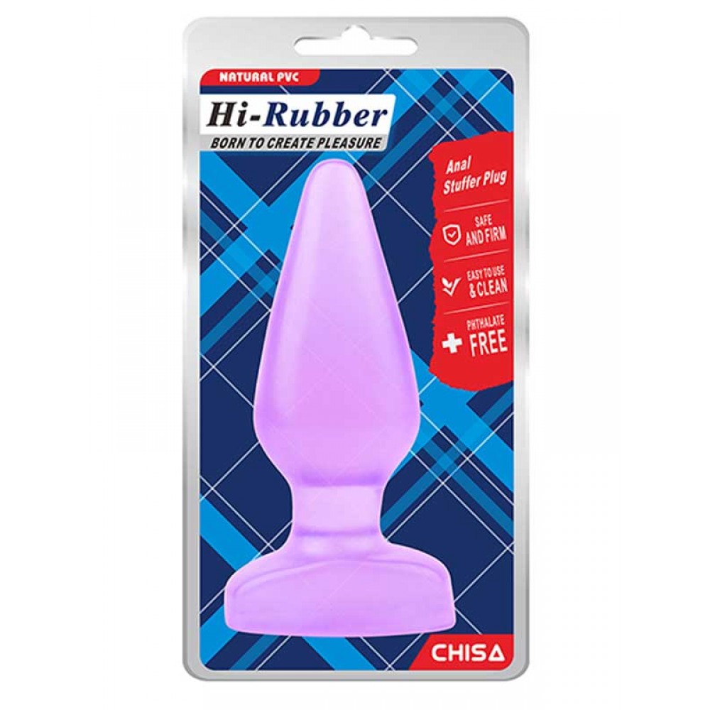 Hi-Rubber Şeffaf Jel Anal Tıkaç - Mor 16cm Hi-Rubber Şeffaf Jel Anal Tıkaç - Mor 16cm
