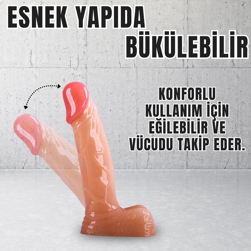 Realistik Dokuda Mini Dildo Gerçekçi Yapay Penis 12 CM