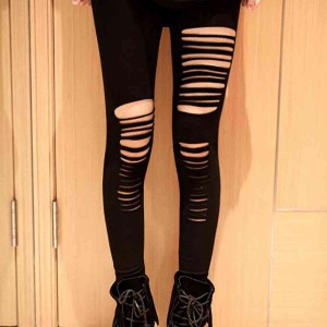         Lazer Kesim Tayt Siyah-BEDEN-L-XL