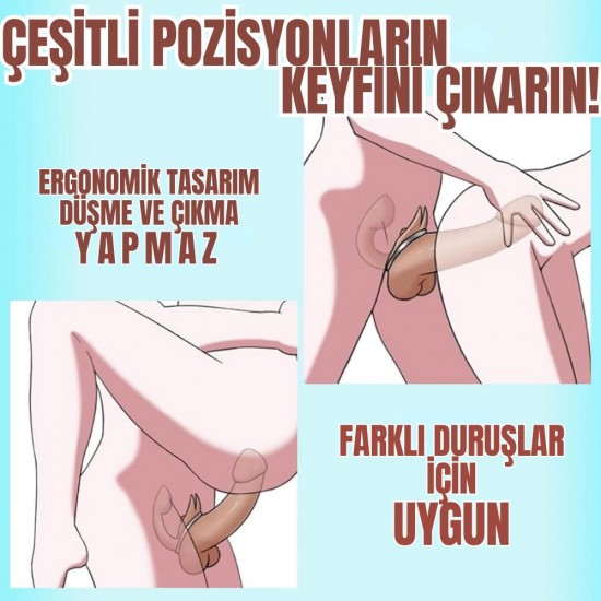 UNIQUE Realistik Dokuda Çift Taraflı Dildo Strapless Çift Uçlu Gerçekçi Yapay Penis