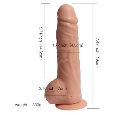Big Detective Şarjlı Uzaktan Kumandalı Titreşimli Gerçekçi Dildo 19 cm Big Detective Şarjlı Uzaktan Kumandalı Titreşimli Gerçekçi Dildo 19 cm