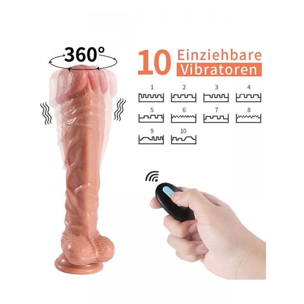 Jihad Knight Uzaktan Kumandalı Şarjlı Realistik Penis Döner Başlı 25.5 cm Jihad Knight Uzaktan Kumandalı Şarjlı Realistik Penis Döner Başlı 25.5 cm
