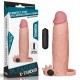 7.5 CM Dolgulu Gerçekçi Ten Doku Titreşimli Kalın Penis Kılıfı - Pleasure X-Tender