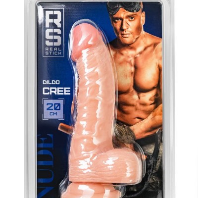 RealStick Çıplak Cree, PVC, et, 20 cm, gerçekçi yapay penis