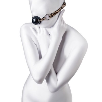 Anonymo Fetiş Ağız Topu #0302, ABS plastik, Siyah, 64 cm