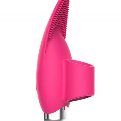Tırtıklı Parmak Vibratör Pembe Tırtıklı Parmak Vibratör Pembe