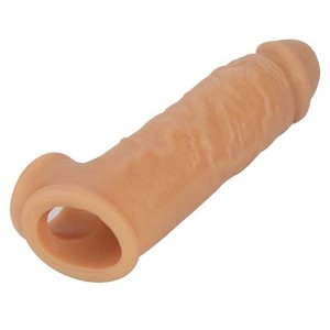                  Penextender Testis Girişli Realistik Penis Kılıfı
