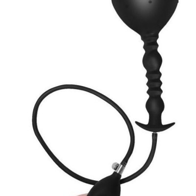 Premium Şişirilebilir Anal Plug Seti – Pompalı Hava Basınçlı Silikon Anal Tıkaç
