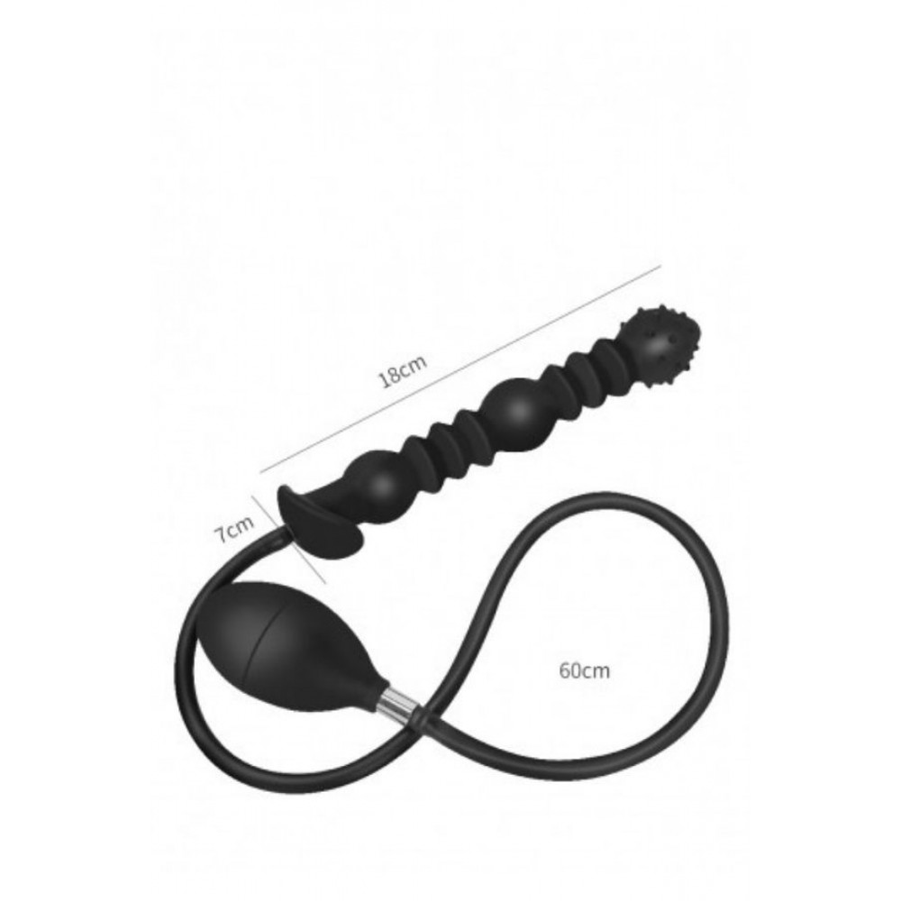 Premium Şişirilebilir Anal Plug Seti – Pompalı Hava Basınçlı Silikon Anal Tıkaç