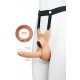Hollow Strap-On Dildo(Kurşun Vibratör Uyumlu) – Ayarlanabilir Kemerli Giyilebilir Anal Dildo, 15 cm