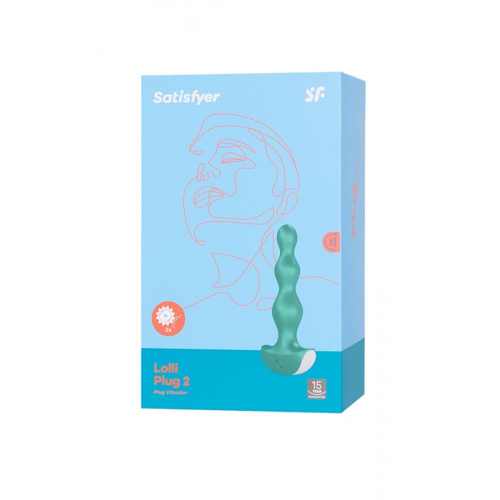 Satisfyer Lolli-Plug 2 green Anal Vibro Plug, Gri
