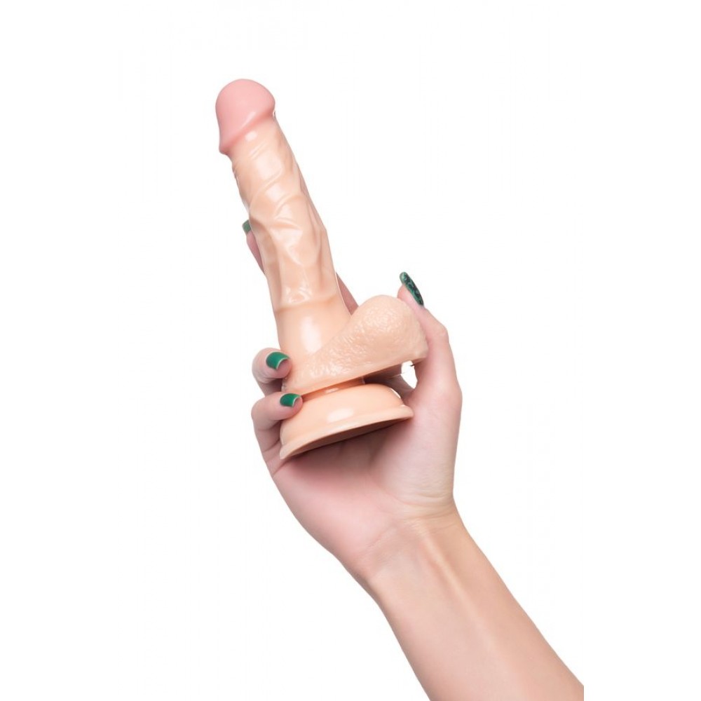 A-Toys by TOYFA Gerçekçi Dildo Kirc, TPE, çıplak, 17 cm