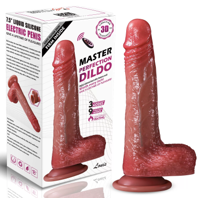 Şarjlı Kumandalı Isıtmalı İleri Geri Hareketli ve Rotasyonlu Gerçekçi Damarlı Yapay Penis Vibrator