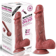 Şarjlı Kumandalı Isıtmalı İleri Geri Hareketli ve Rotasyonlu Gerçekçi Damarlı Yapay Penis Vibrator