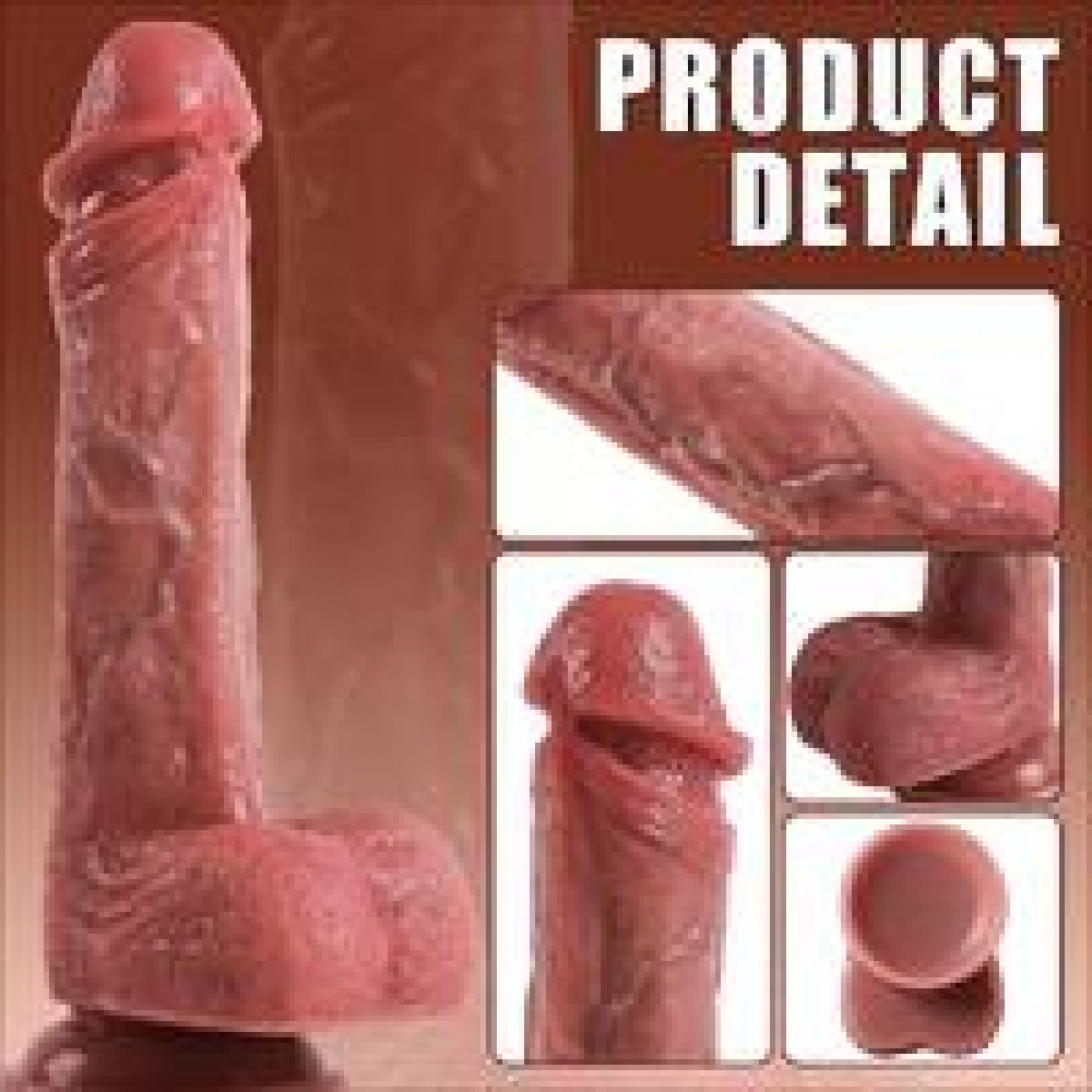 Şarjlı Kumandalı Isıtmalı İleri Geri Hareketli ve Rotasyonlu Gerçekçi Damarlı Yapay Penis Vibrator