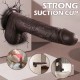 Şarjlı Kumandalı Isıtmalı İleri Geri Hareketli ve Rotasyonlu Gerçekçi Damarlı Zenci Yapay Penis Vibrator