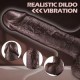 Şarjlı Kumandalı Isıtmalı İleri Geri Hareketli ve Rotasyonlu Gerçekçi Damarlı Zenci Yapay Penis Vibrator