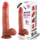 Şarjlı Kumandalı Isıtmalı İleri Geri Hareketli ve Rotasyonlu Gerçekçi Damarlı Yapay Penis Vibrator