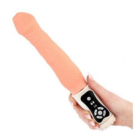 Burn 27 CM Realistik 38 Titreşimli Süper Güçlü Vibratör Dildo