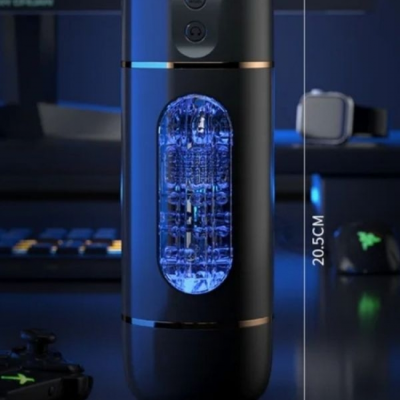 USB Şarjlı 10 Mod Titreşimli Sesli Akıllı Mastürbatör Siyah
