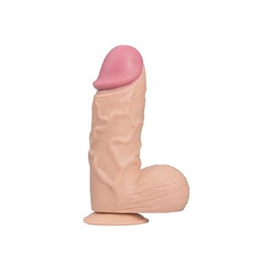 24,5 cm Belden Bağlamalı Vantuzlu Realistik Penis Anal Vajinal Dildo