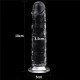 18CM Yeni Nesil Vantuzlu Şeffaf Dildo Penis - Flawless Clear Dildo