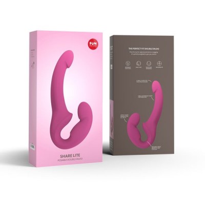 Fun Factory SHARE Strapon, silikon, mor, 23 cm