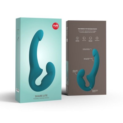 Fun Factory SHARE Strapon, silikon, mor, 23 cm