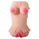 Amelia - Kolay Saklanabilir Cep Boy Titreşimli Isıtmalı Suni Vajina Realistik Mastürbatör 13 CM