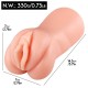 Patricia - Kolay Saklanabilir Cep Boy Titreşimli Isıtmalı Suni Vajina Realistik Mastürbatör 15 CM