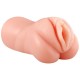 Patricia - Kolay Saklanabilir Cep Boy Titreşimli Isıtmalı Suni Vajina Realistik Mastürbatör 15 CM