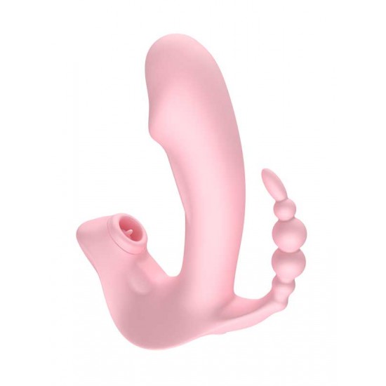 3 Başlıklı Klitoral Emiş ve Dil Vibratörü Şarjlı