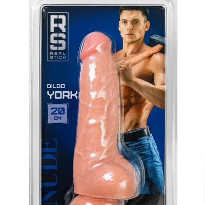 RealStick Nude York, PVC, et, 20 cm gerçekçi yapay penis