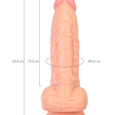 RealStick Nude York, PVC, et, 20 cm gerçekçi yapay penis