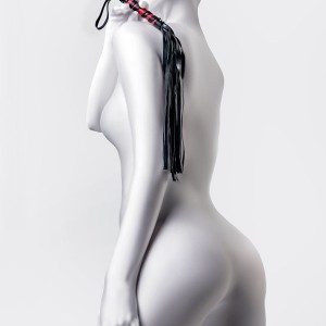 Anonymo BDSM Kırbaç #0004, PU deri, siyah, 45 cm