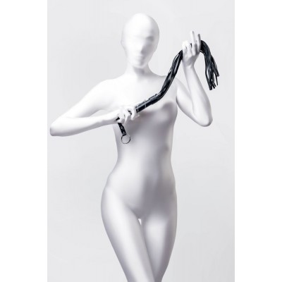 Anonymo BDSM Kırbaç #0005 , PU deri, siyah, 64 cm