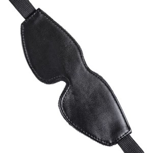 Anonymo BDSM Maske , PU deri, siyah, 26,5 cm
