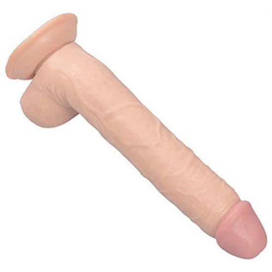 26 cm Belden Bağlamalı Vantuzlu Realistik Penis Anal Vajinal Dildo