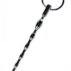 Metal Taban halkalı Üretral Plug-Pigtail, gümüş