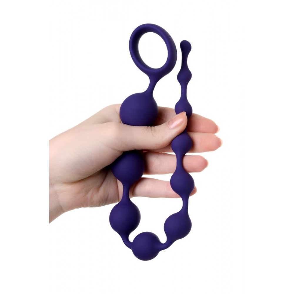 ToDo by Toyfa Grape anal Zinciri, silikon, mor, 35 cm, Ø 2,7 cm