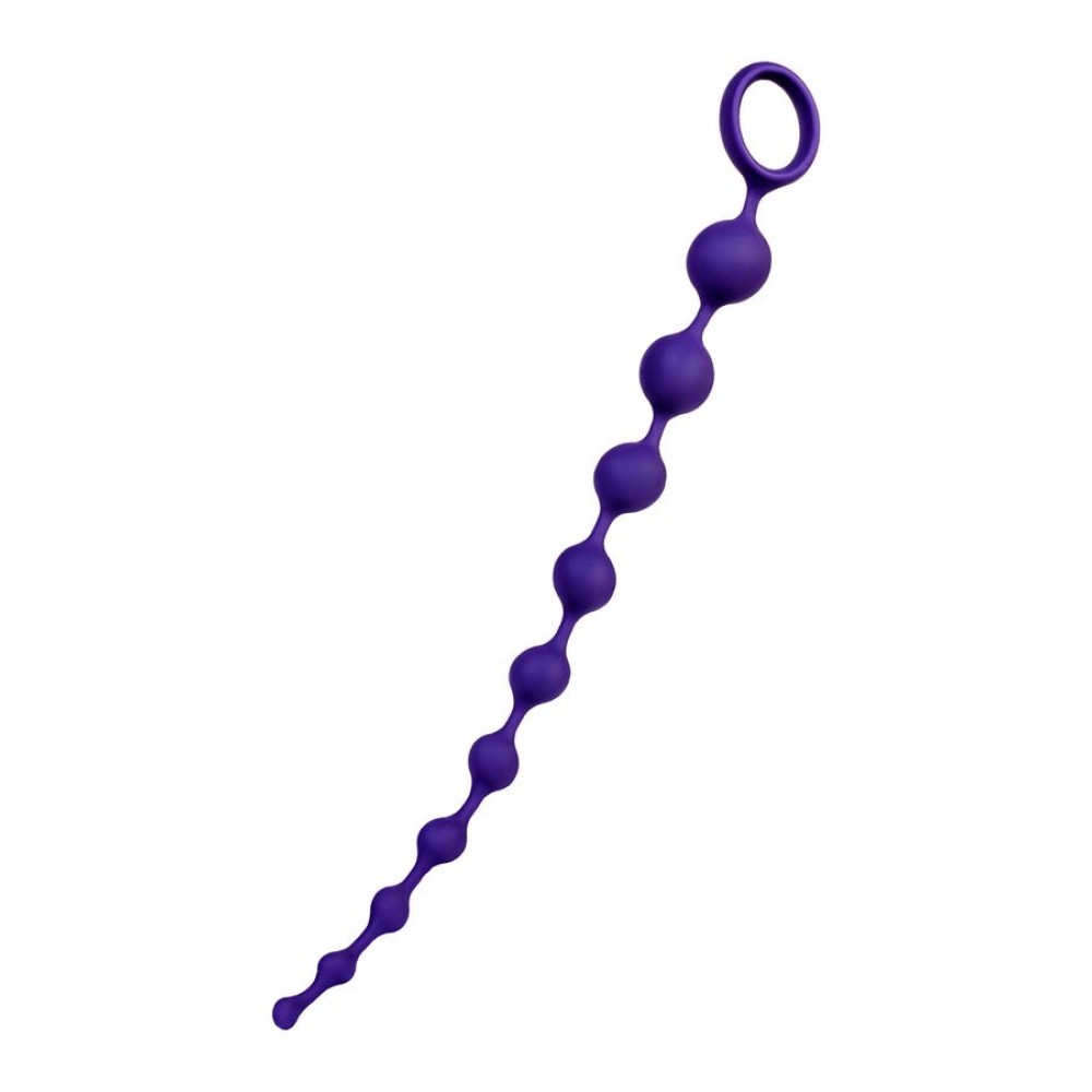 ToDo by Toyfa Grape anal Zinciri, silikon, mor, 35 cm, Ø 2,7 cm