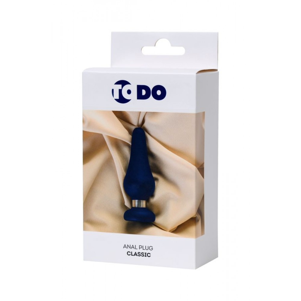 ToDo by Toyfa Slassic anal kılıf, Boyut L, silikon, mavi, 13 cm, Ø 4,6 cm