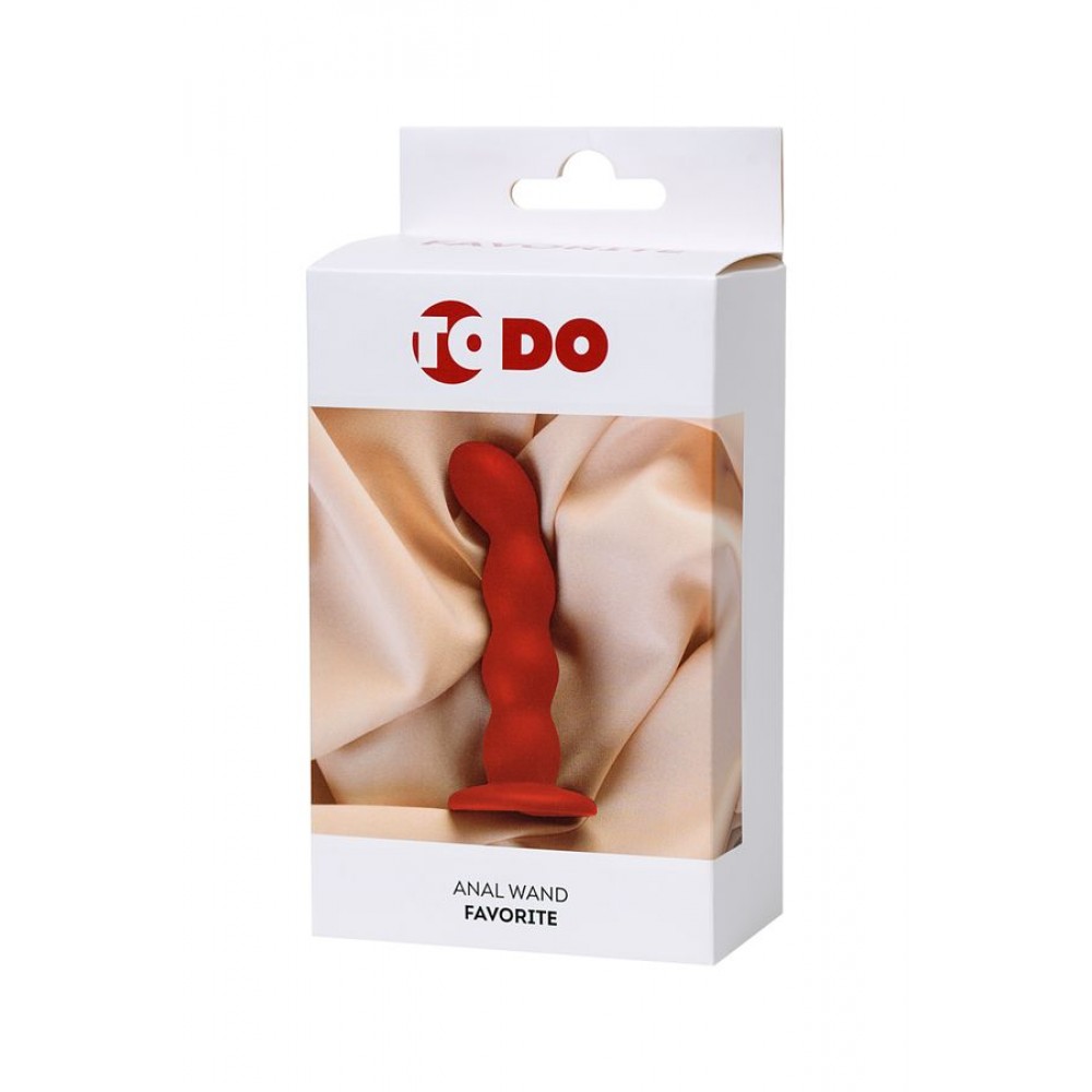 ToDo by Toyfa Favorite Anal Plug, Silikon, Kırmızı, 13 cm, Ø 2,8 cm